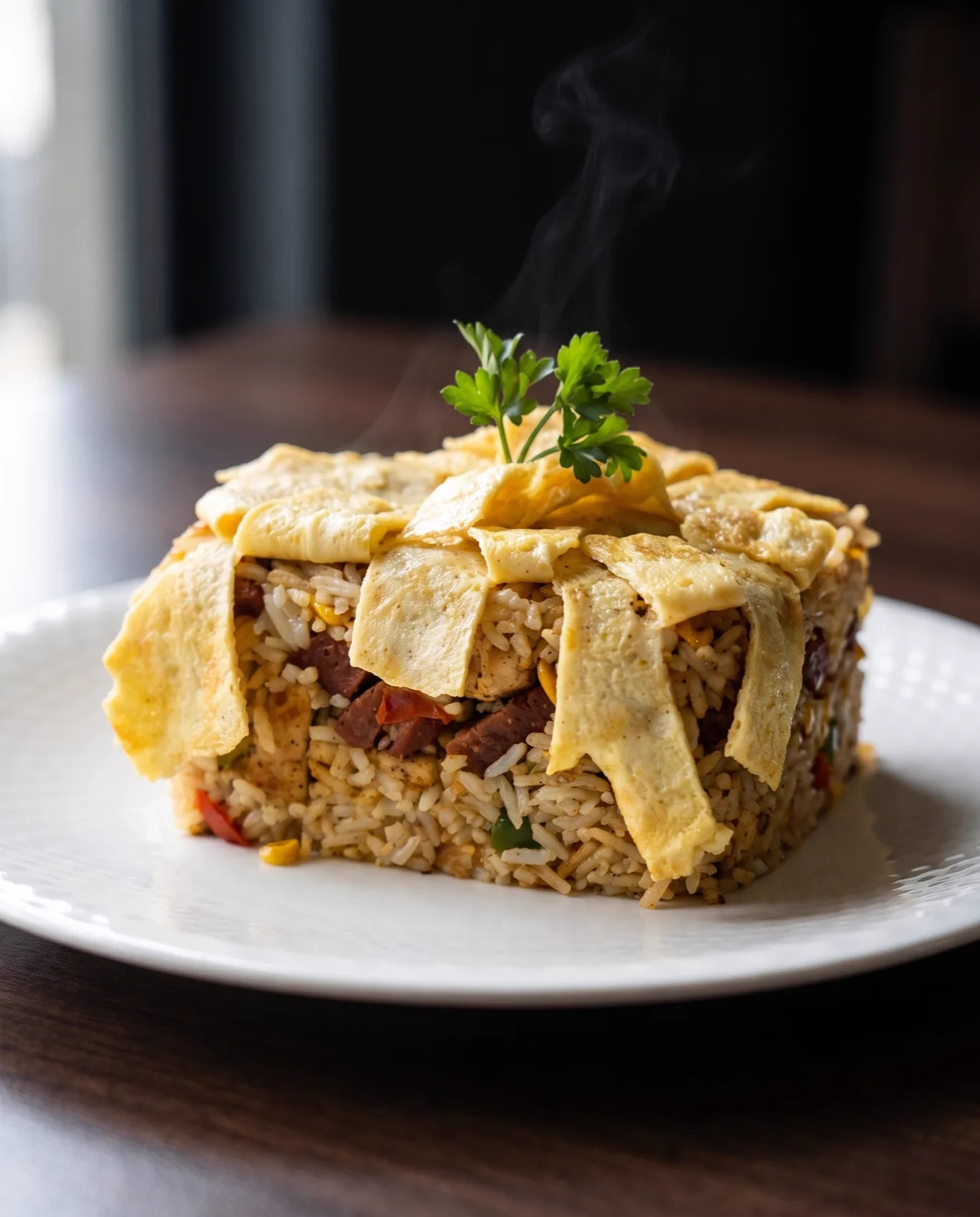 Riz au gras congolais au saucisson